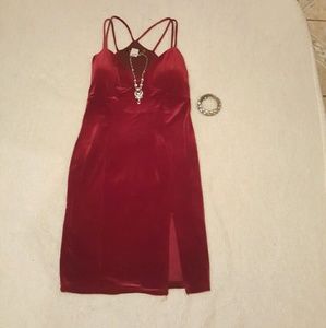 Red Velvet Dress